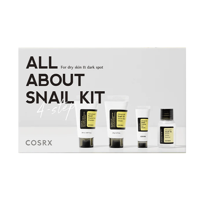 COSRX All About Snail Kit 4-Step – Wholesale (60 pcs/carton)