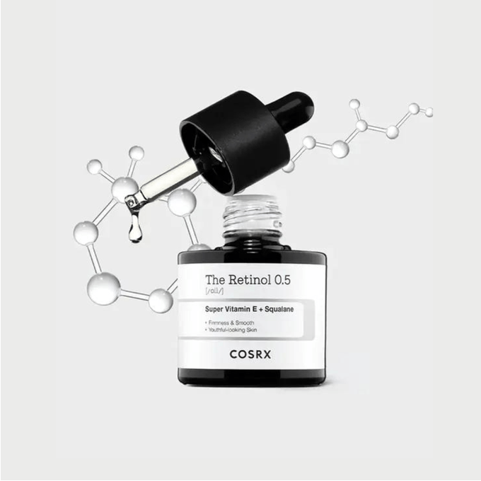 COSRX The Retinol 0.5 Oil – Super Vitamin E + Squalane (20ml) – Wholesale (60 pcs/carton)