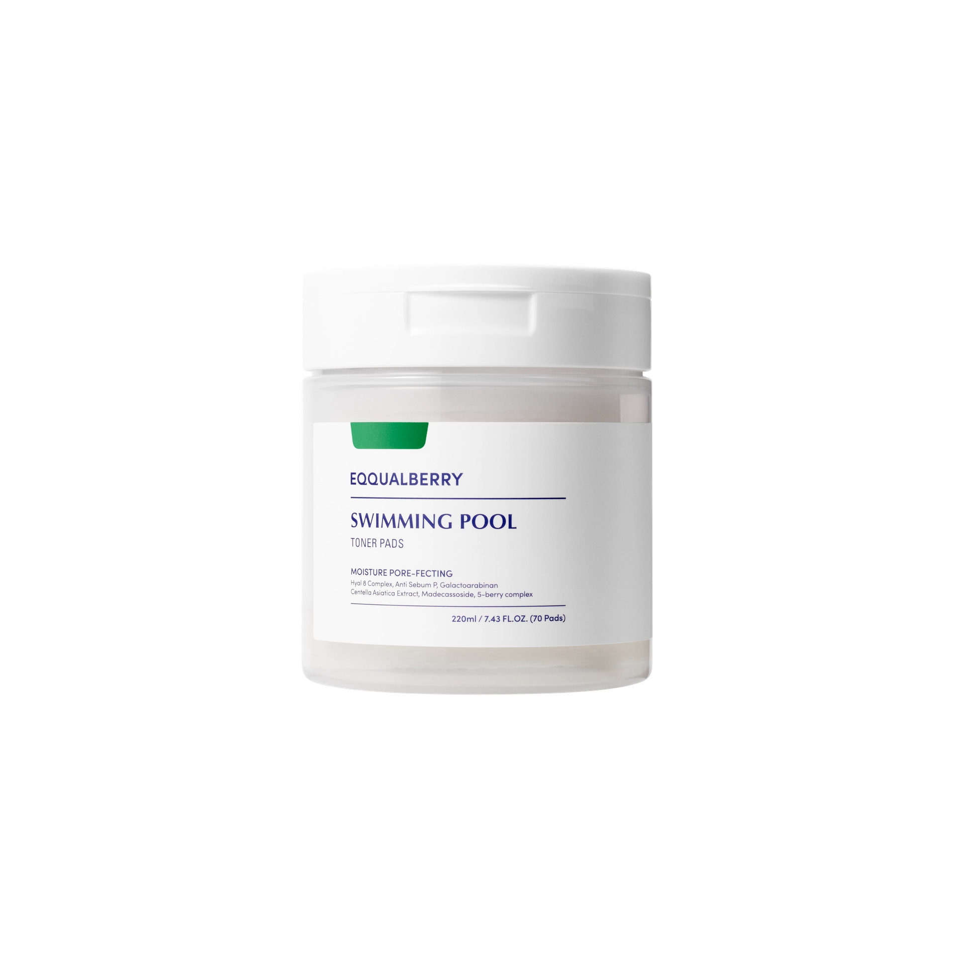 EQQUALBERRY SWIMMING POOL TONER PADS  220ml| 70 sheets – Wholesale (30 pcs/carton)