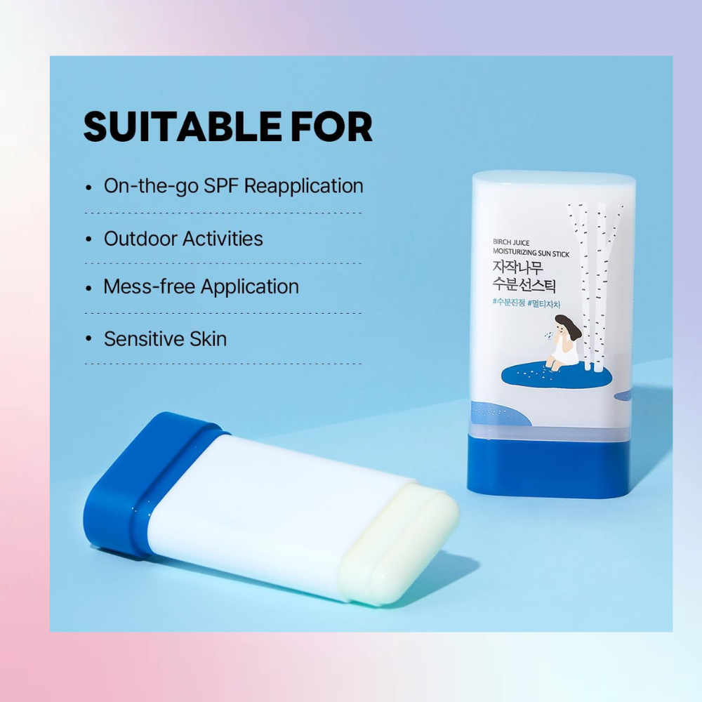 Round Lab Birch Juice Moisturizing Sun Stick 19g – Wholesale (12 pcs/carton)