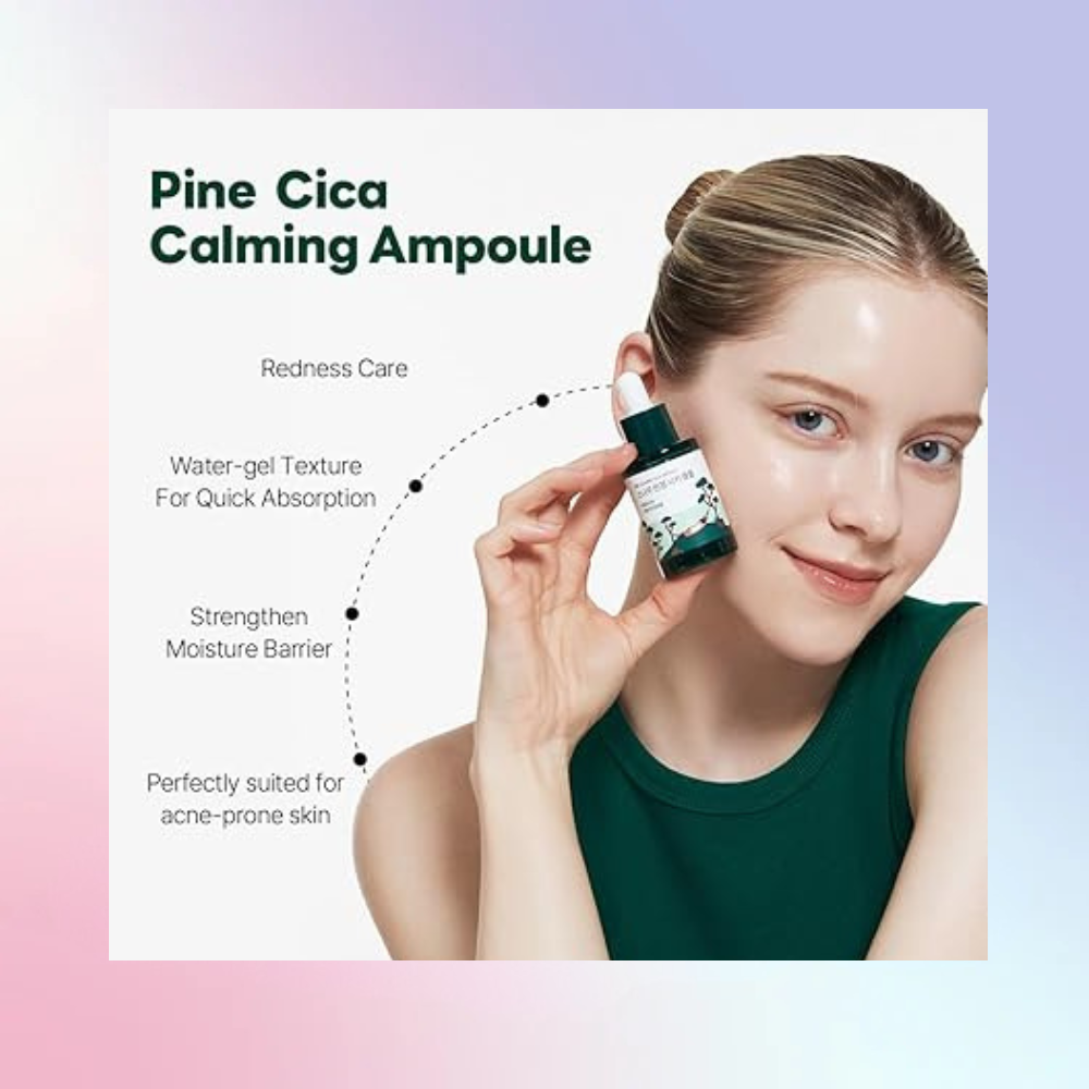 Round Lab (Renewal) Pine Calming Cica Ampoule 30mL – Wholesale (12 pcs/carton)