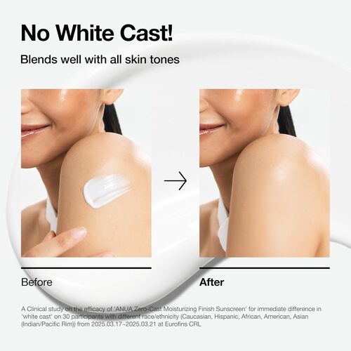 Anua Zero-cast Moisturizing Finish Sunscreen 50ml - wholesale (40 pcs/carton)