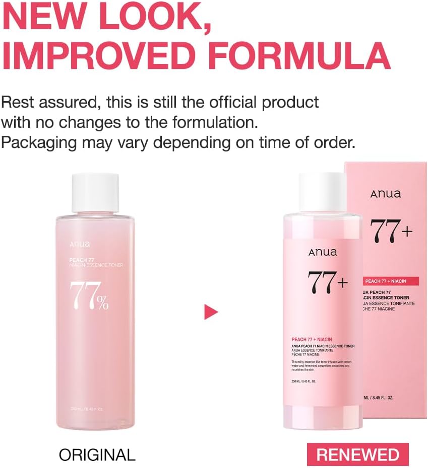 ANUA Peach 77 Niacin Essence Toner 250ml – Wholesale (20 pcs/carton)