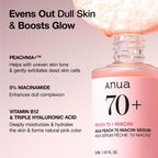 ANUA Peach 70% Niacinamide Serum 30ml – Wholesale (54 pcs/carton)