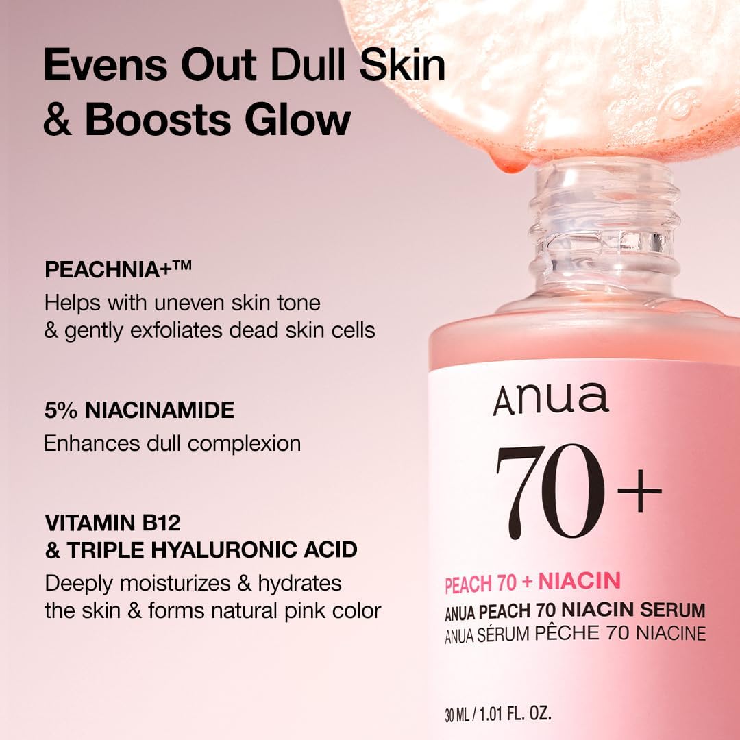 ANUA Peach 70% Niacinamide Serum 30ml – Wholesale (54 pcs/carton)