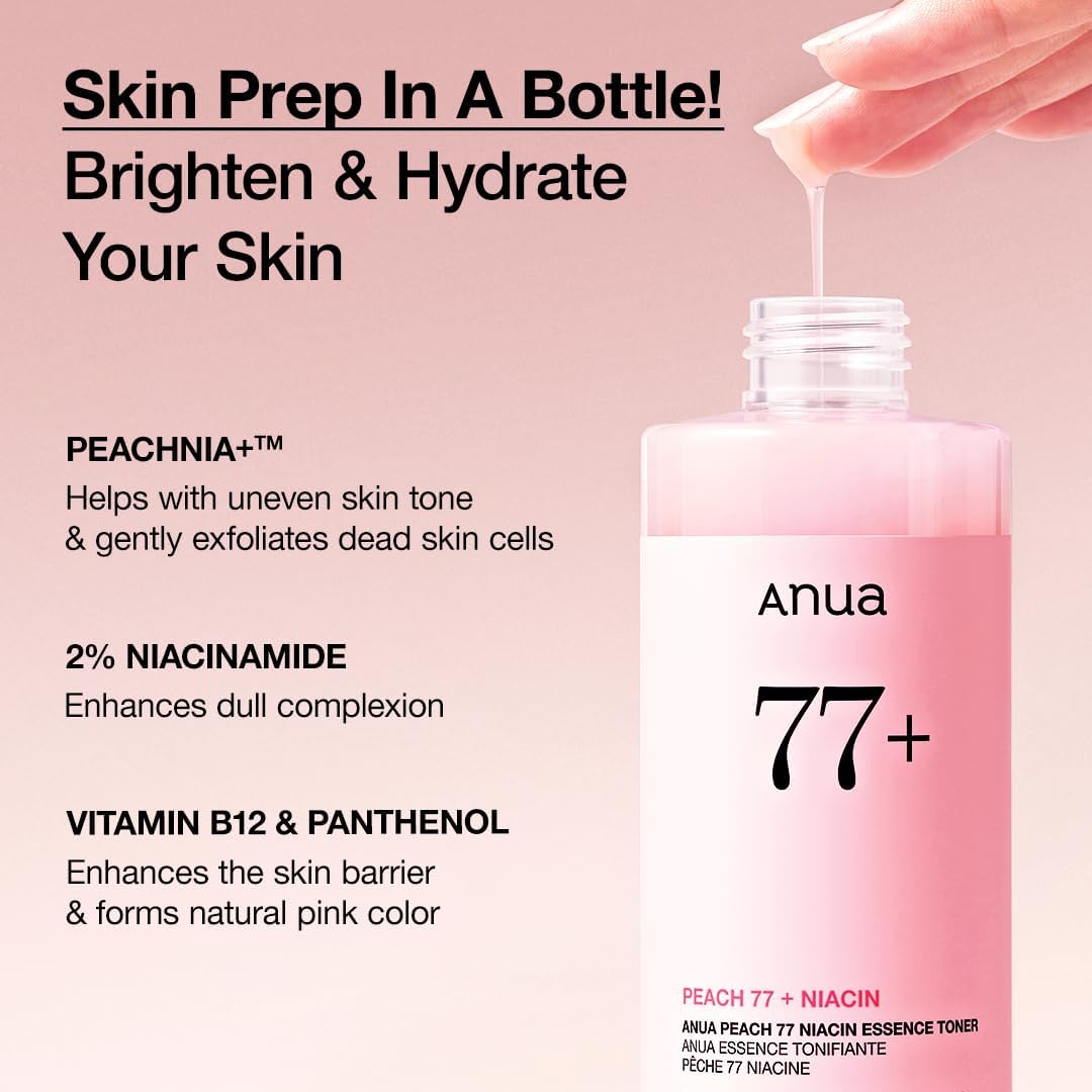 ANUA Peach 77 Niacin Essence Toner 250ml – Wholesale (20 pcs/carton)