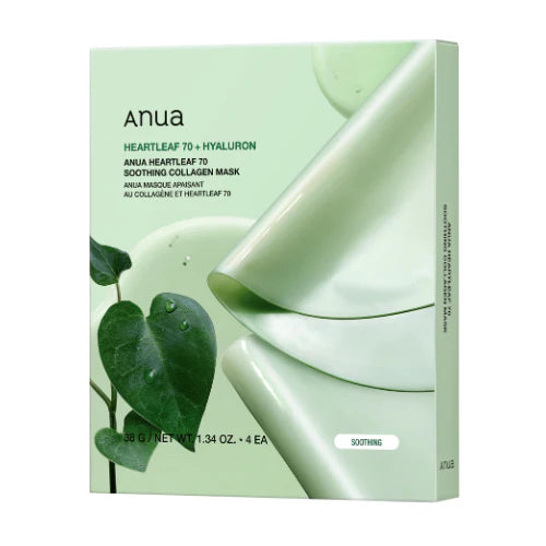 ANUA Heartleaf 70 Soothing Collagen Mask – Wholesale (200 pcs/carton)