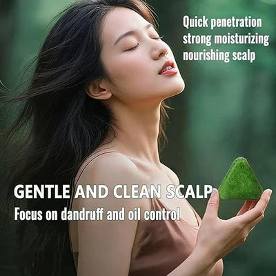 Nature Triangle Shampoo Bar, Greenlem Soap - – Wholesale (96 pcs/carton)