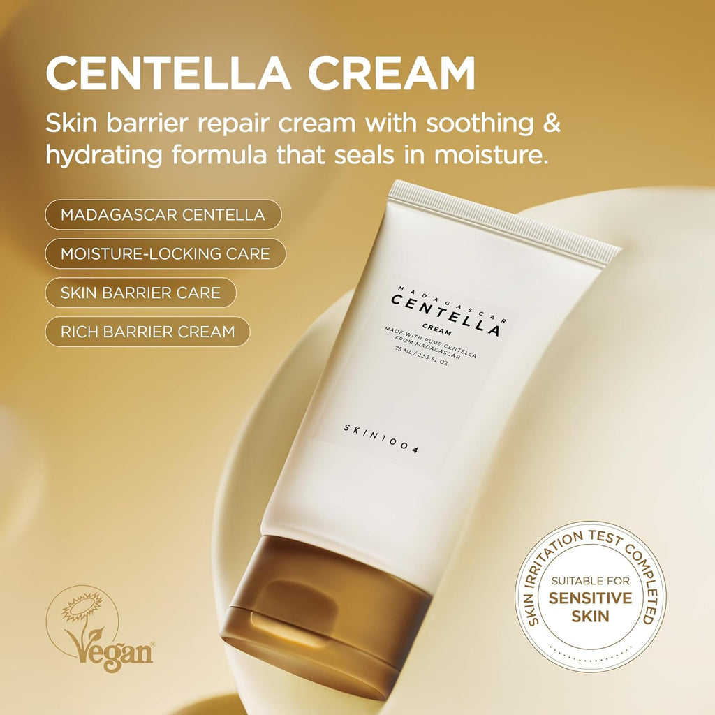 SKIN1004 Madagascar Centella Cream 75ml – Wholesale (52 pcs/carton)