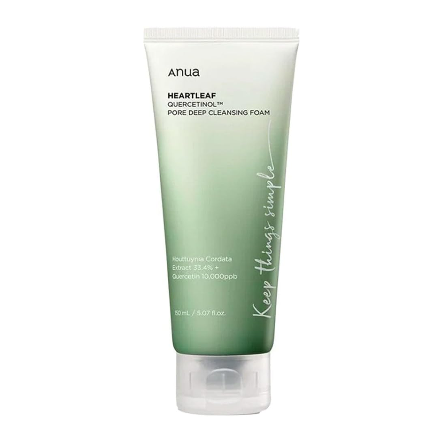 Anua Heartleaf Quercetinol Pore Deep Cleansing Foam - 150 ml – Wholesale (40 pcs/carton)