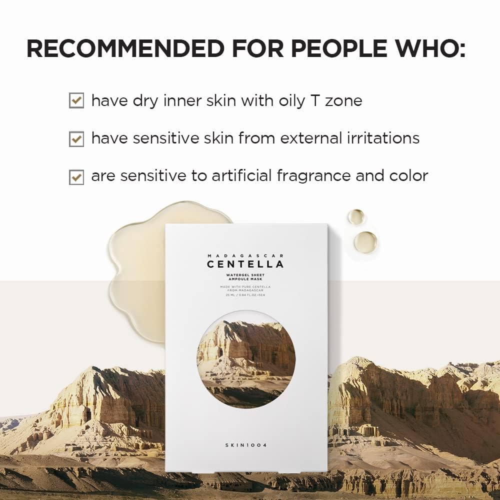 SKIN1004 Centella Watergel Sheet Ampoule Mask – Wholesale (80 pcs/carton)