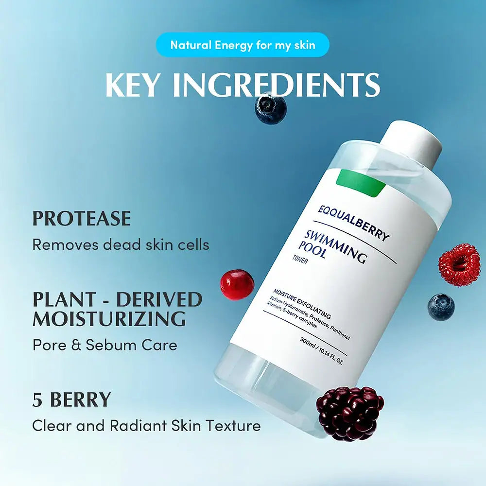 EQQUALBERRY SWIMMING POOL TONER 155ml – Wholesale (54 pcs/carton)