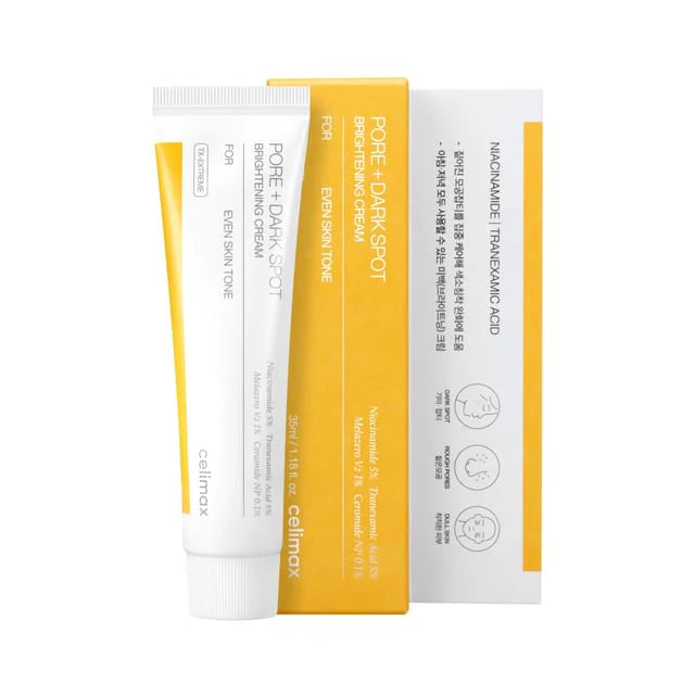 Celimax Pore+Dark Spot Brightening Cream 35ml | Niacinamide & TXA – Wholesale (120 pcs/carton)