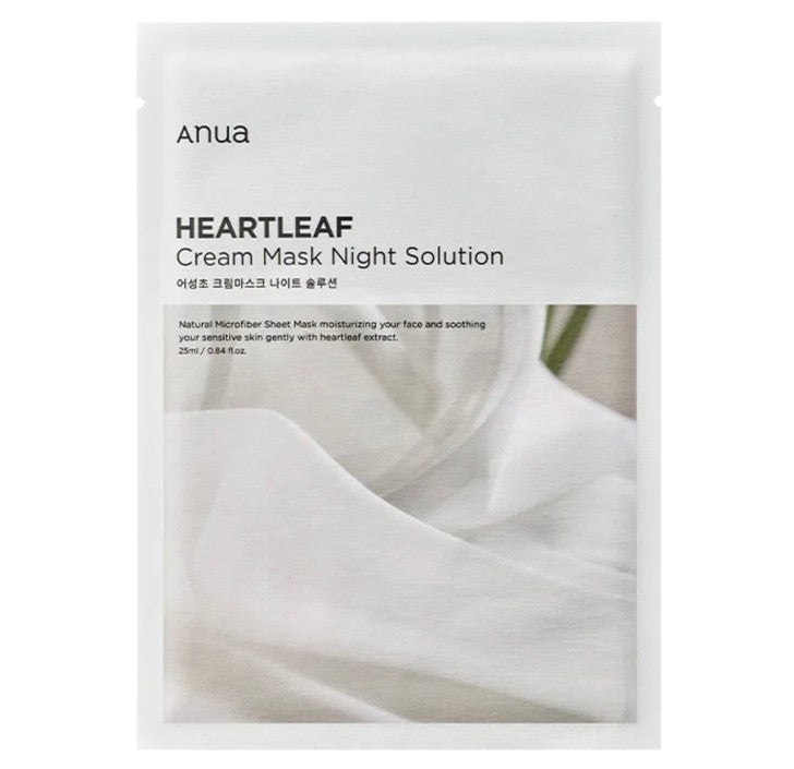 ANUA Heartleaf Cream Mask Night Solution Pack – Wholesale (50 pcs/carton)
