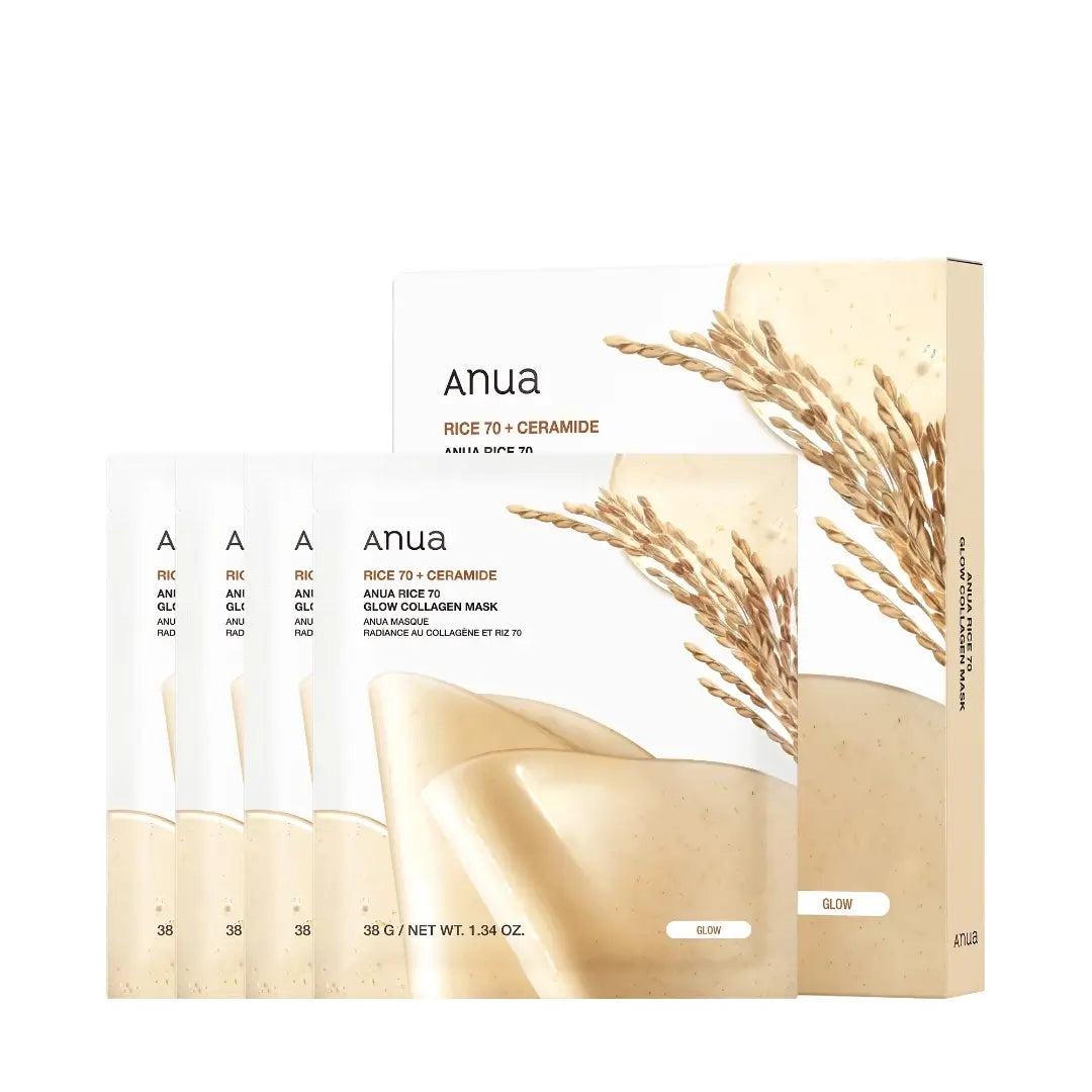 ANUA Rice 70 Glow Collagen Mask – Wholesale (200 pcs/carton)