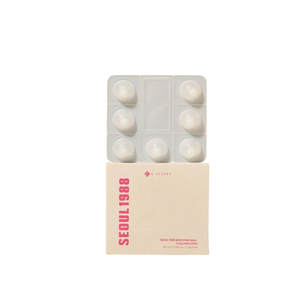 SEOUL 1998 Collagen Boosting Ball – 100% Pure Collagen 35mg – Wholesale (80 pcs/carton)