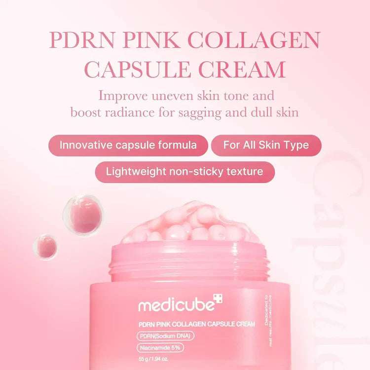Medicube PDRN Pink Collagen Capsule Cream 55 g – Wholesale (80 pcs/carton)
