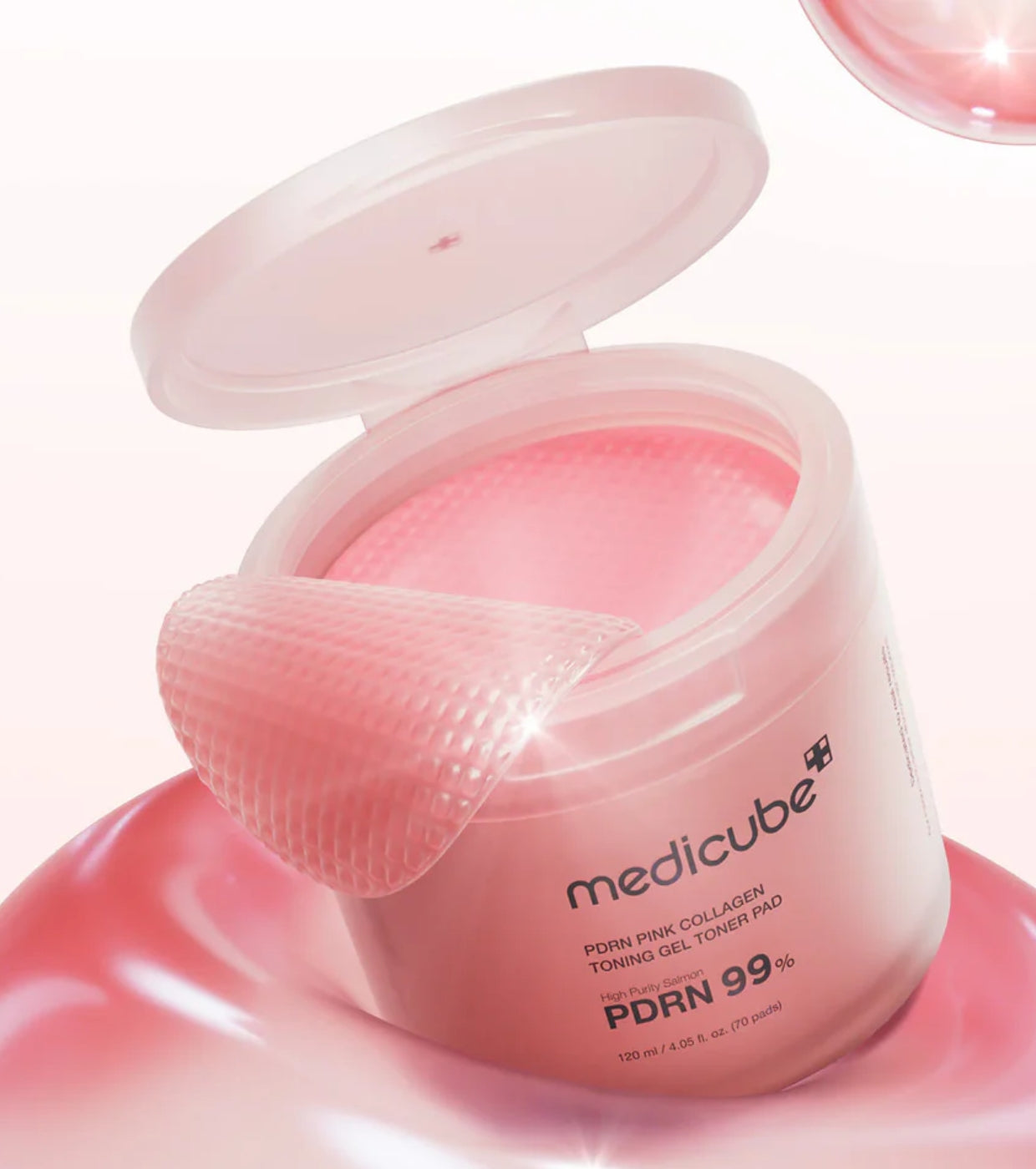 MEDICUBE PDRN PINK COLLAGEN TONING GEL TONER PAD – Wholesale (20 pcs/carton)