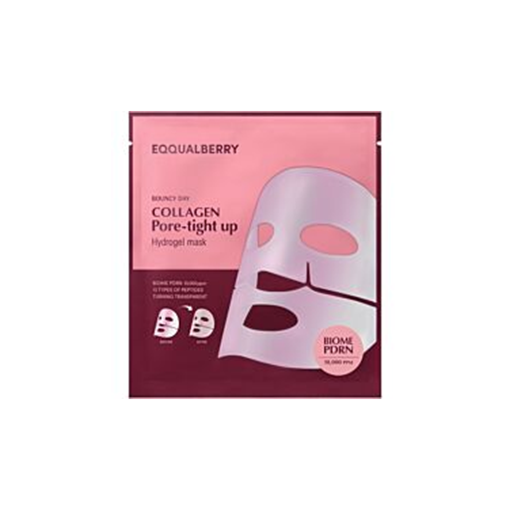 EQQUALBERRY COLLAGEN PORE-TIGHT UP HYDROGEL MASK 4EA|30g – Wholesale (40 pcs/carton)